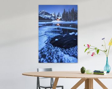 Blue Hour bij Emerald Lake van Daniel Gastager