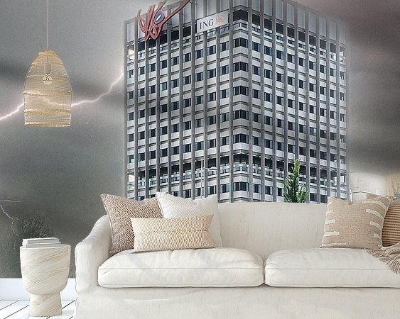 Example of the artwork in a room