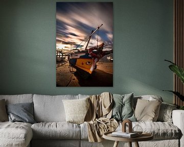 vissersboot Alvor, Portugal van Winne Köhn