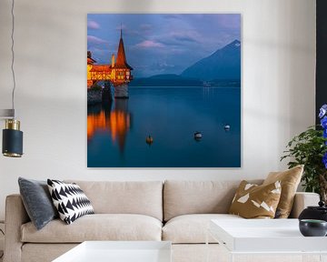Kasteel van Oberhofen, Zwitserland van Henk Meijer Photography
