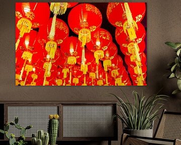 Red Lantern Roof Decoration to Celebrate Chinese New Year 2 by kall3bu