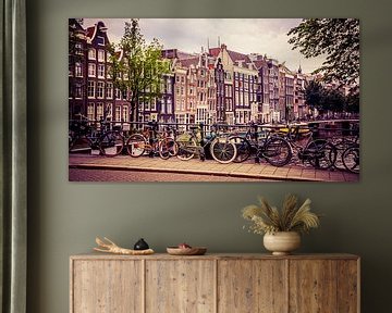Grachtenpandjes Amsterdam van Bianca  Hinnen