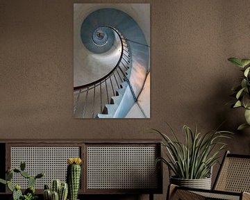 Winding stairs from Hvide Sande, with frog perspective by Anne Ponsen