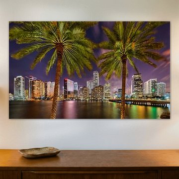 Brickell Skyline at Brickell Bay Miami by Mark den Hartog