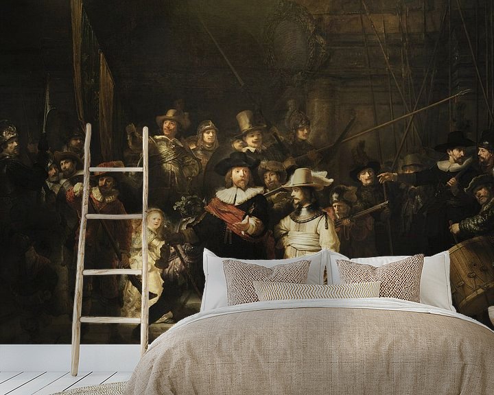 Sfeerimpressie behang: De Nachtwacht, Rembrandt van Rijn