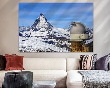 Het observatorium Gornergrat en de Matterhorn van Henk Meijer Photography