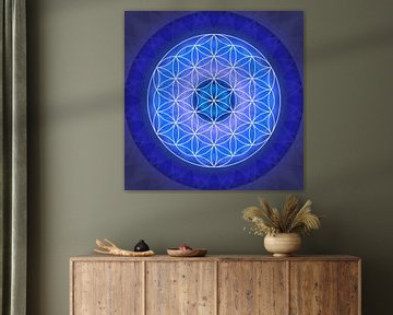 Wenkbrauwchakra met levensbloem van Christine Bässler
