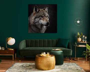 The grey wolf by Carla van Zomeren
