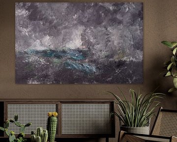 Storm in de Skerries. "De Vliegende Hollander", August Strindberg