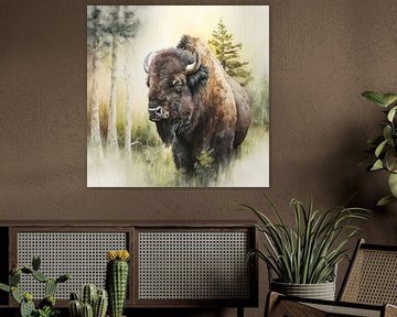 Le bison sur Carla van Zomeren