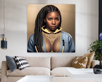 Queen Iyoba van Artifize Black Digital Art