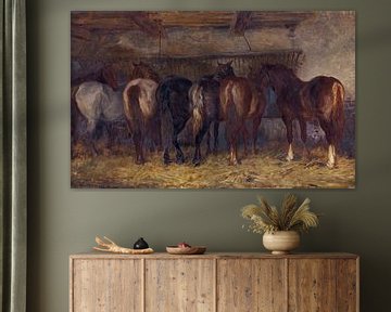 Paarden op stal, Charles Tschaggeny van Atelier Liesjes