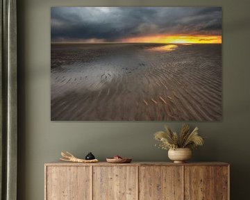 Ameland heavy current and downpour by Martijn Schruijer