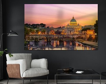 Rome, view at the Vatican and bridge of angels by Teun Ruijters