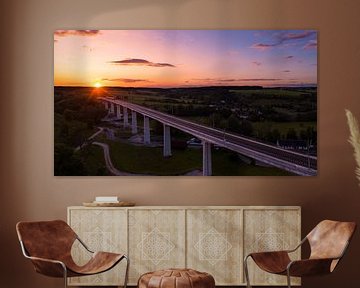 Aurachtal bridge at sunset by Raphotography