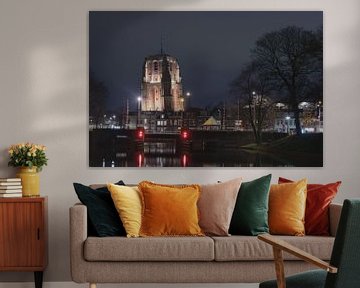 Der Turm Oldehove oder "das Skelett" in Leeuwarden ist das Wahrzeichen der Stadt. von Jaap Ladenius