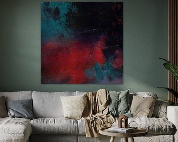 Abstract in red and blue by Studio Allee