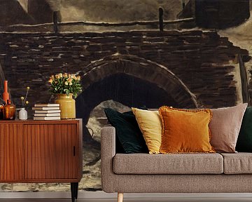 Oude brug, Constantin Meunier van Atelier Liesjes