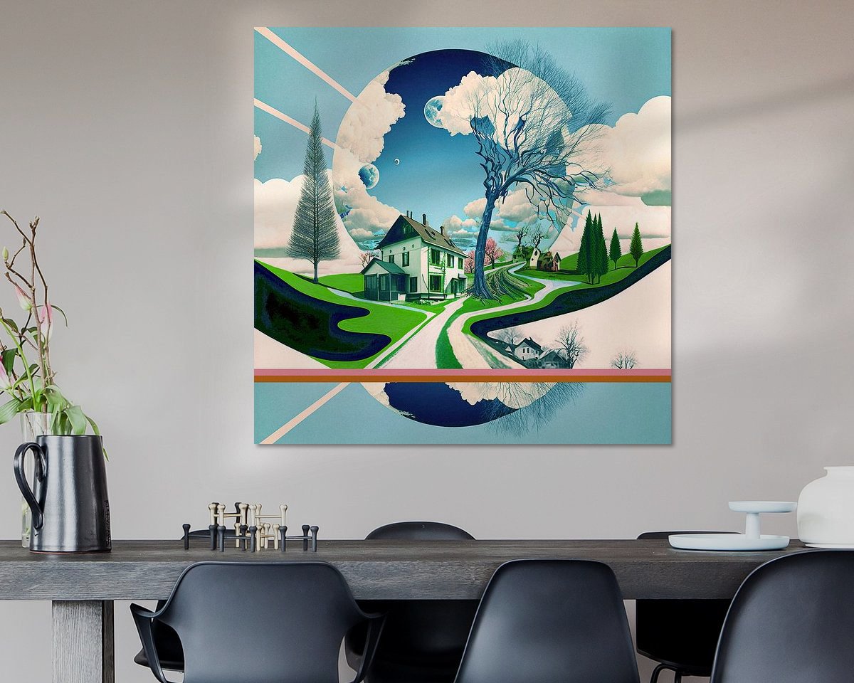 Example of the artwork in a room