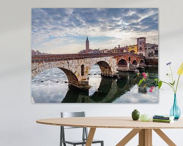 Verona Stadt mit Fluss von Mustafa Kurnaz