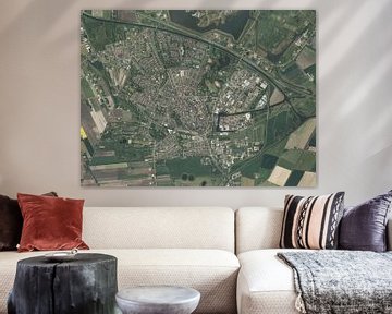 Luchtfoto van Winschoten van Maps Are Art