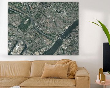 Photo aérienne de Zwijndrecht sur Maps Are Art