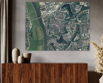 Luchtfoto van het centrum van Zutphen