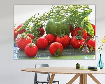 Keukens verse tomaten en paprika's van Tanja Riedel