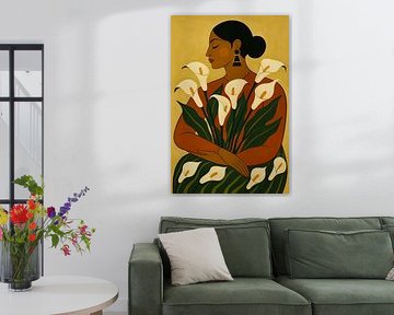 Portrait Blooming Love van Moonheart Artworks