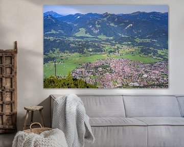 View of Oberstdorf from the Schattenberg by Rita Fuchs