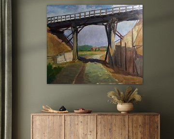 houten brug over een beek, Hendrik Jan Wolter van Atelier Liesjes