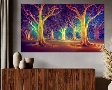 Bomen in het licht Illustratie van Animaflora PicsStock