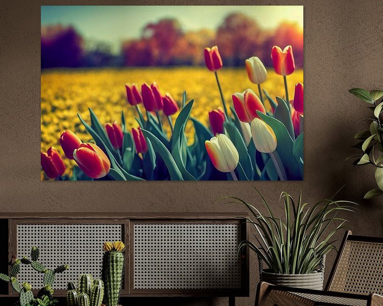 Example of the artwork in a room