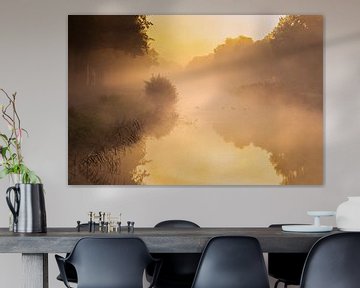 Mist over een vaart in Drenthe van KB Design & Photography (Karen Brouwer)