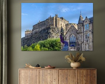 Edinburgh Castle und Grassmarket von Melanie Viola