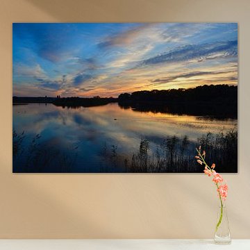 Lumière du soir sur les remparts de Heusden