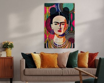 Frida in Layers of Colors van Marja van den Hurk