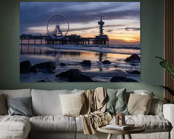 Sunset at The Pier in Scheveningen by Colinda van Rees