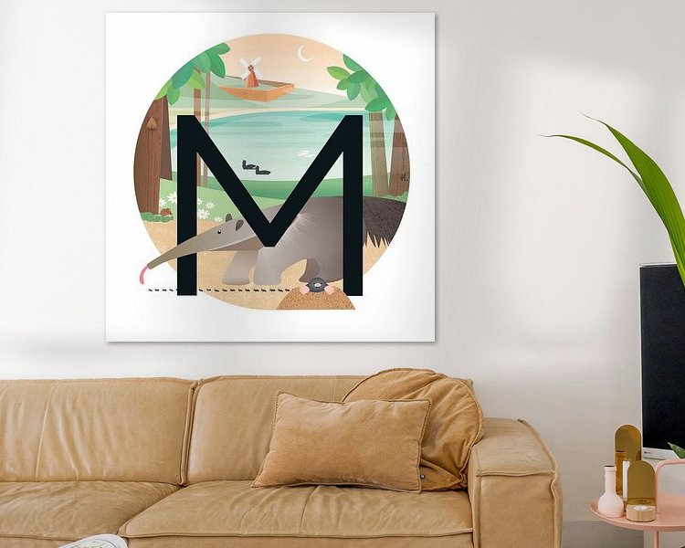 Example of the artwork in a room