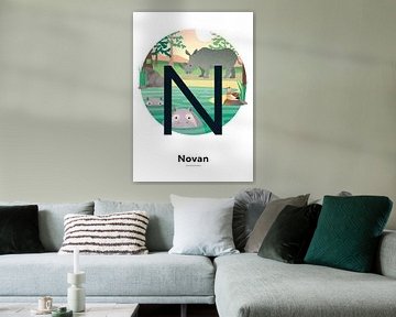 Name poster Novan by Hannahland .