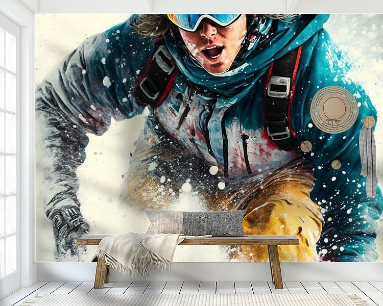 Example of the artwork in a room