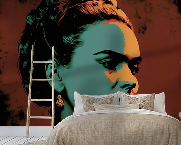 Frida - Pop-Art-Werk im Stil von Andy Warhol von Roger VDB