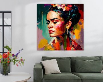 Modern portret van Frida van Roger VDB