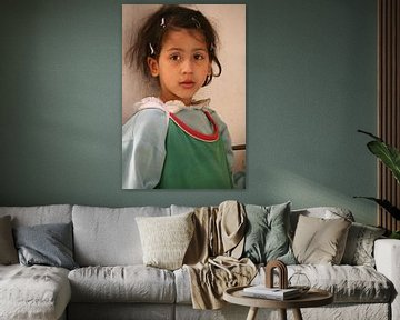 Klein meisje in Marokko van Gert-Jan Siesling