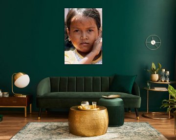 Little girl in Cambodia by Gert-Jan Siesling