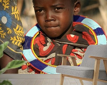 Masai jongetje in Tanzania van Gert-Jan Siesling