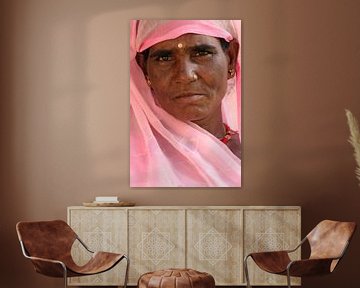 Frau in Indien von Gert-Jan Siesling
