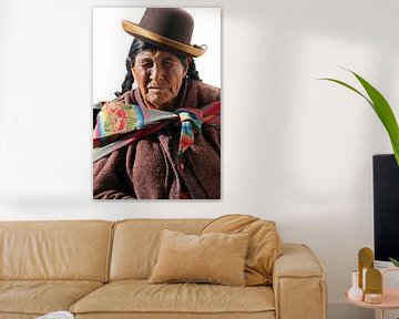 Old woman in Peru by Gert-Jan Siesling