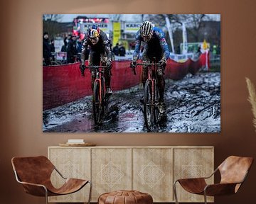 Cyclocross van der Poel and van Aert by Herbert Huizer