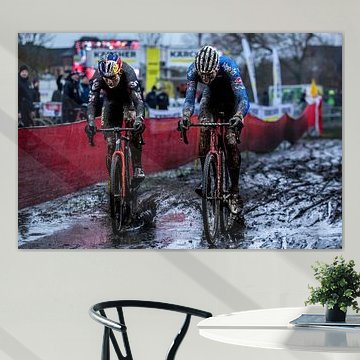 Cyclocross van der Poel et van Aert sur Herbert Huizer